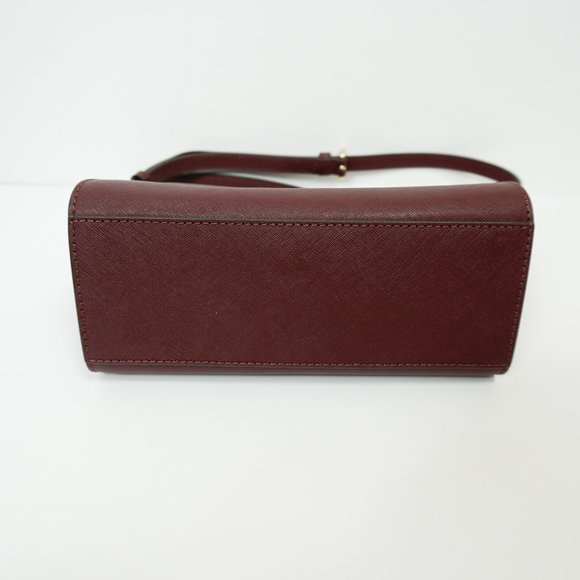 Michael Kors SELMA Messenger Bag Merlot - Picture 5 of 12